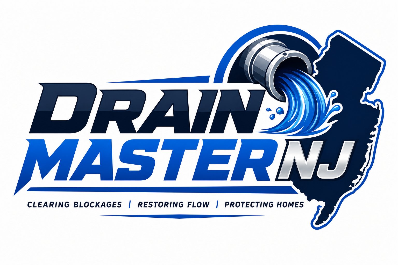 Drain Master NJ logo — drain cleaning company in Clifton, New Jersey